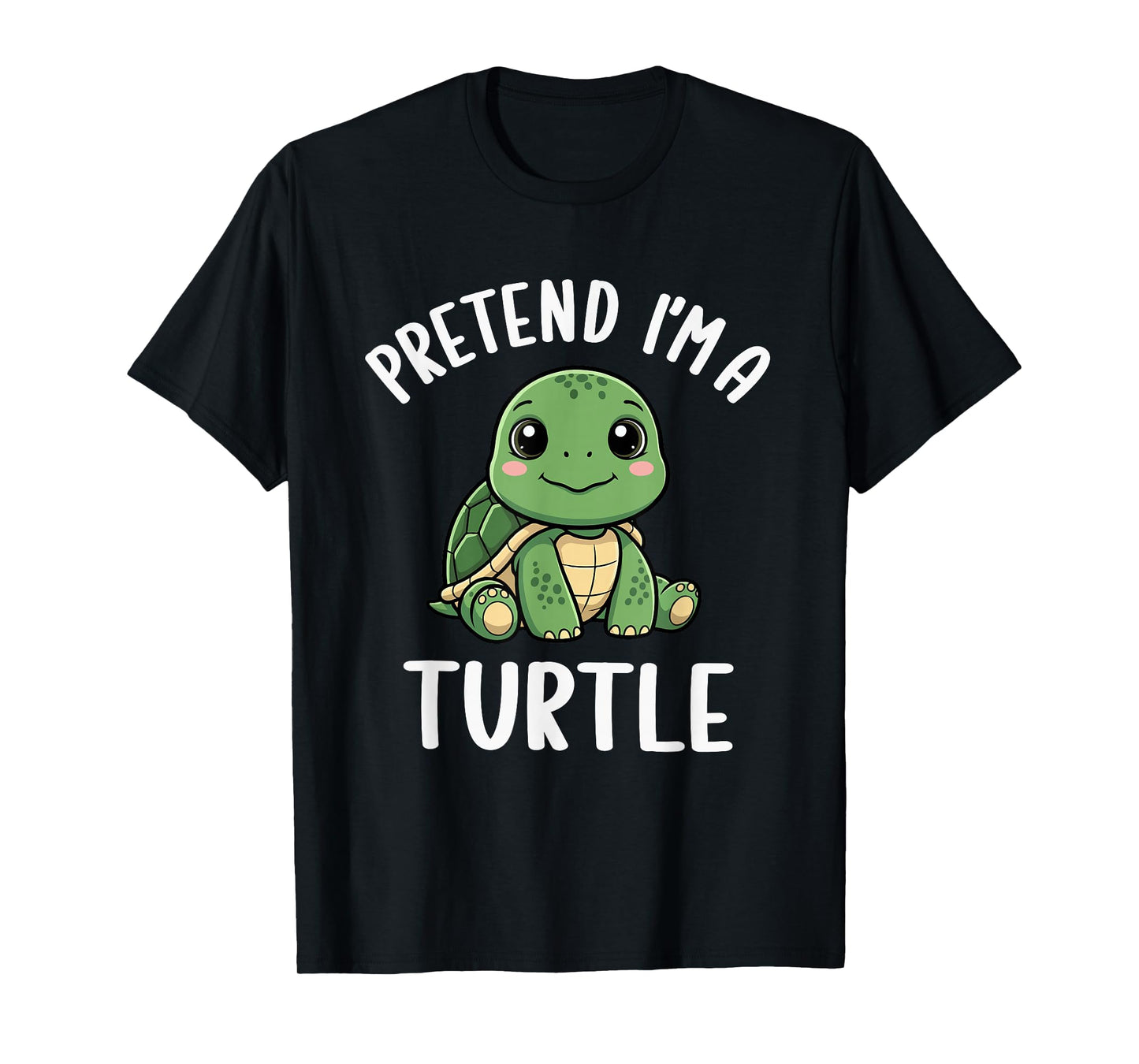 Pretend I'm A Turtle Tee Kids Funny Turtle Halloween Costume T-Shirt