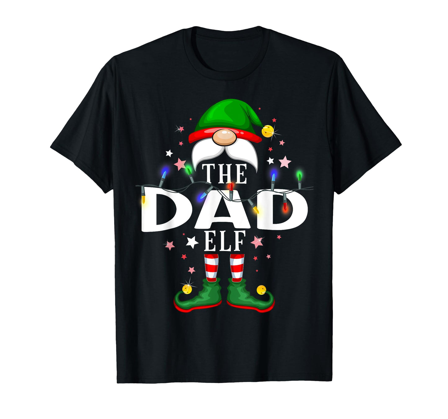 The Dad Elf Christmas Family Pajama Party T-Shirt
