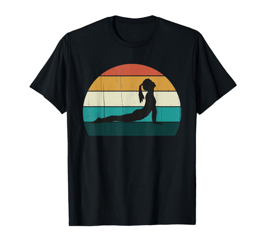 Retro Yoga Pose: Vintage Mind Meditation / Body Workout Gift T-Shirt