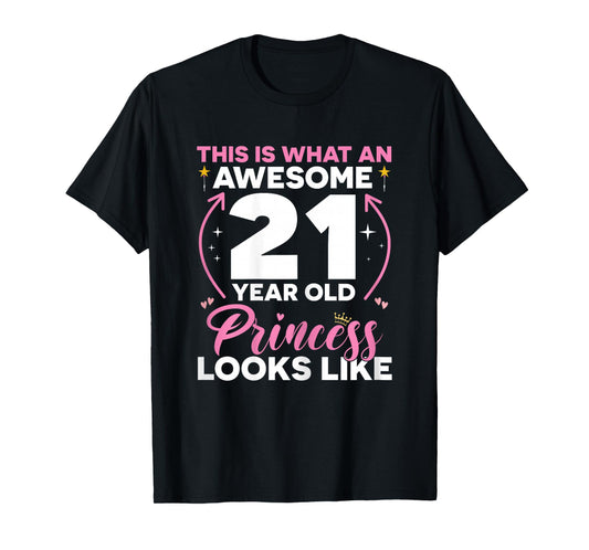21 Birthday Decorations Women Girl Her BDay 21st Birthday T-Shirt