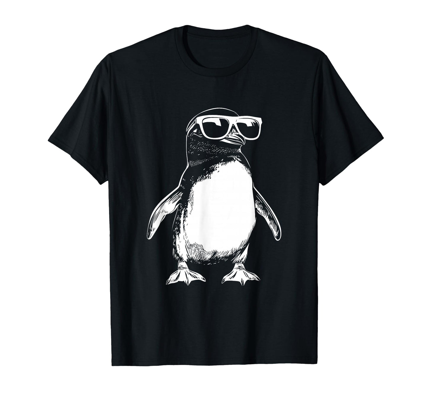 Funny Penguin Sunglasses Graphic T-Shirt