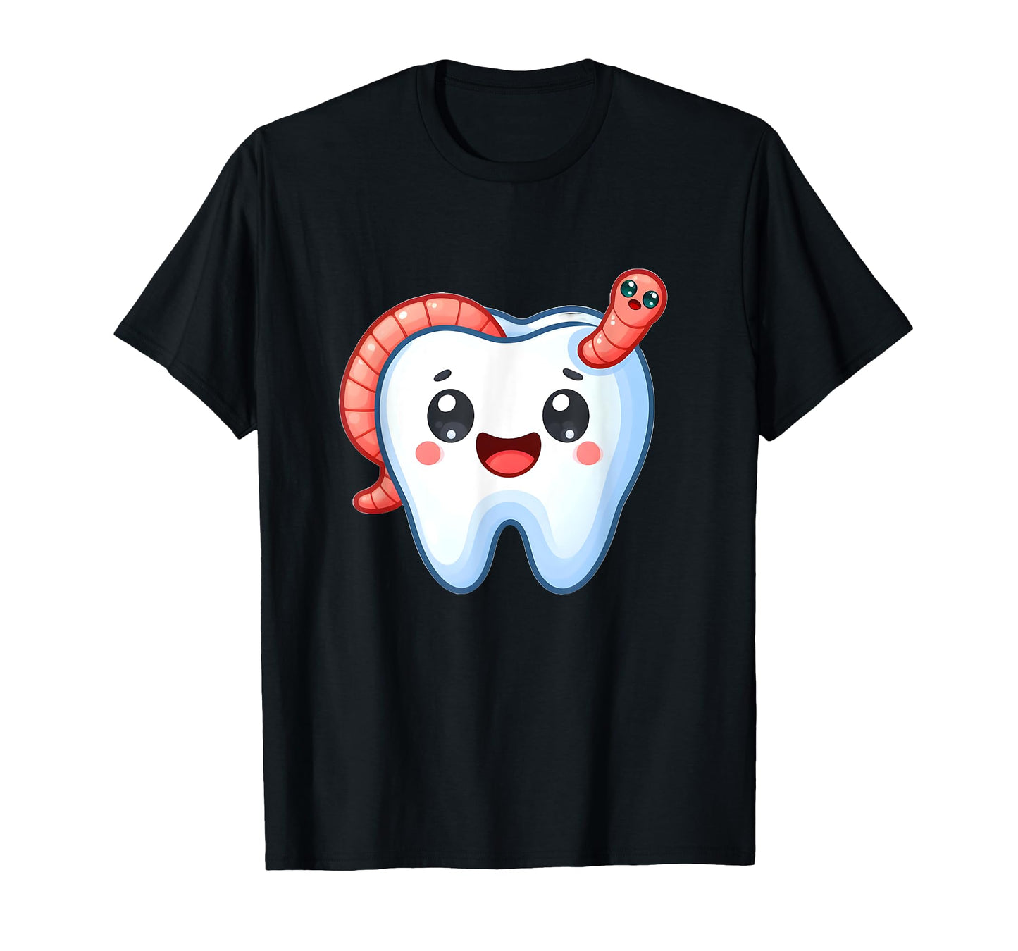 Funny Tooth with Worm in Cavity T-Shirt