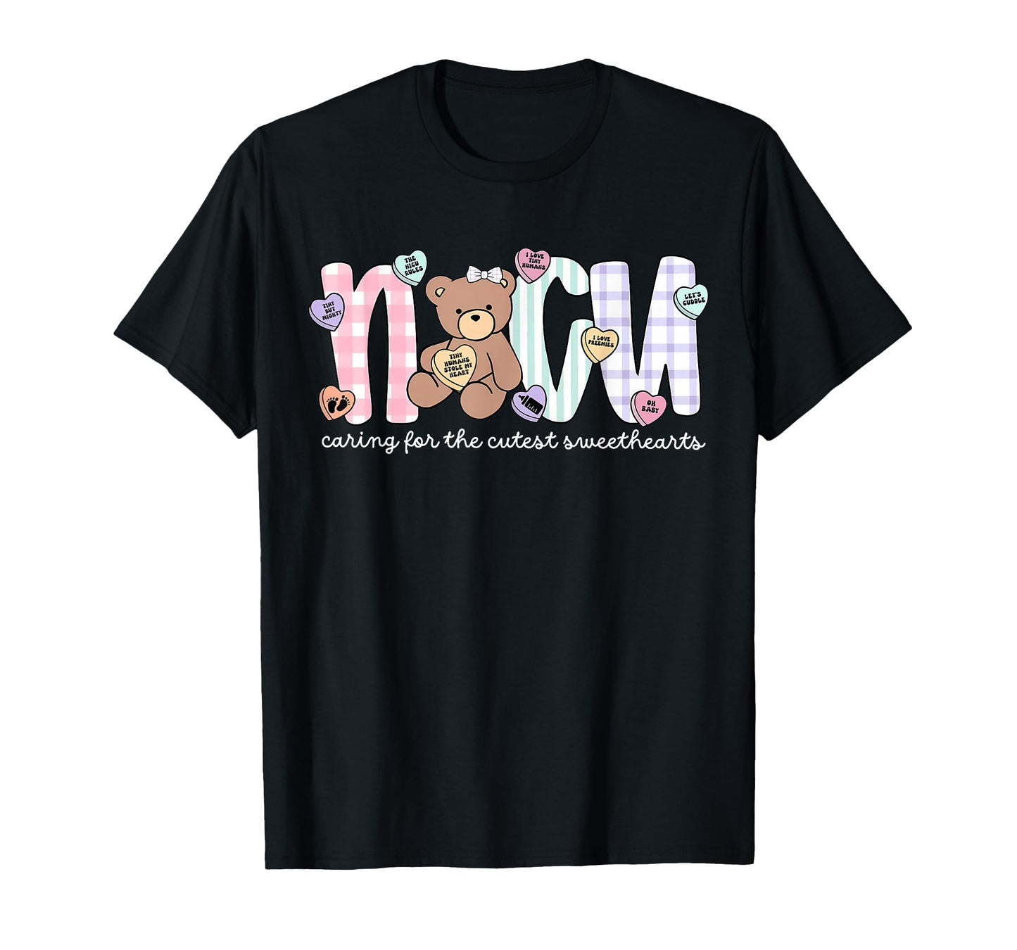 NICU Neonatal Intensive Care Unit Valentine Women Nurse T-Shirt