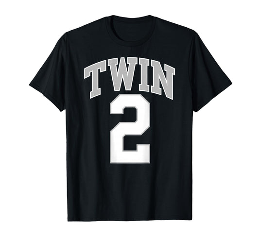 TWIN 1 and TWIN 2 matching adult & kids jersey funny T-Shirt