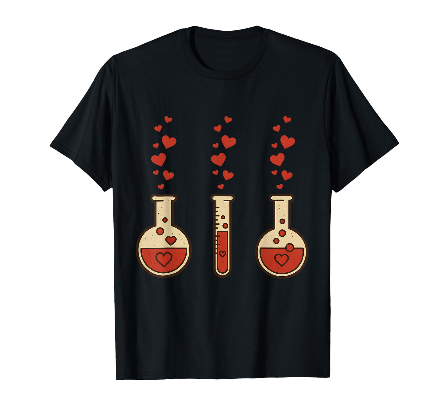 Cute Chemistry Valentine Laboratory Teacher Heart T-Shirt
