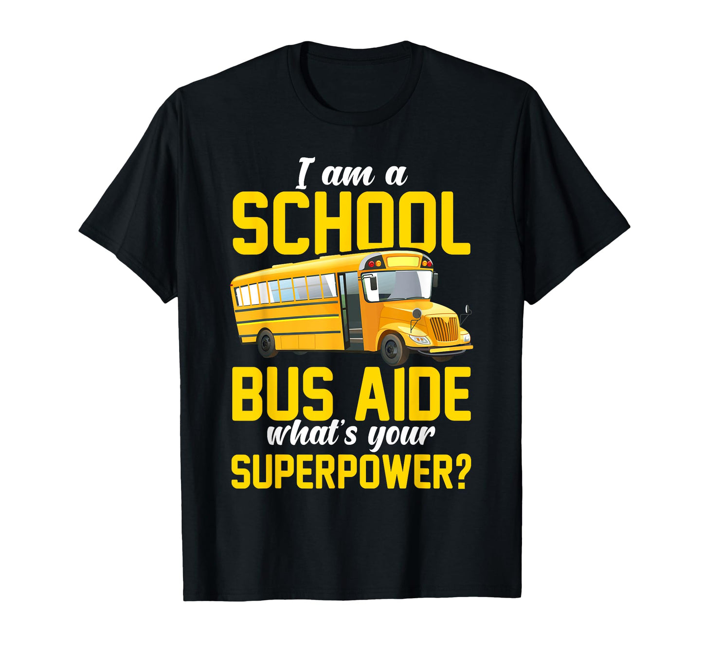 School Bus Aide Funny Back To School Transport Bus Aide T-Shirt