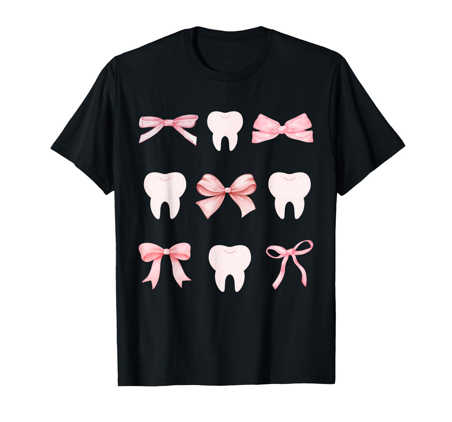 Cute Tooth Dental Assistant Hygiene Oral RDH T-Shirt, Small, Black