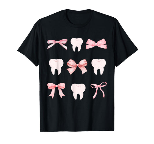 Cute Tooth Dental Assistant Hygiene Oral RDH T-Shirt, Small, Black