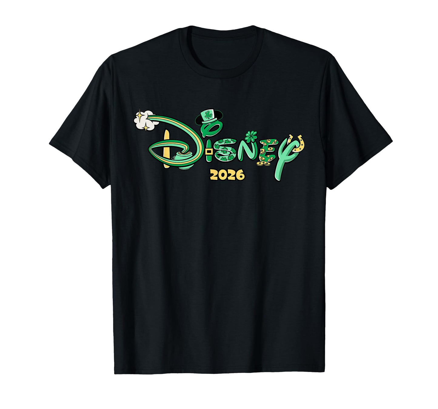 Disney St. Patrick's Day 2026 Matching Trip Vacation Logo T-Shirt