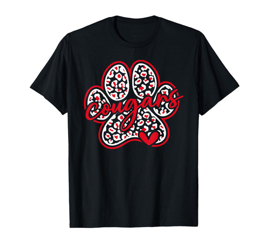 Vintage Cougars School Sports Team Spirit Back To School T-Shirt