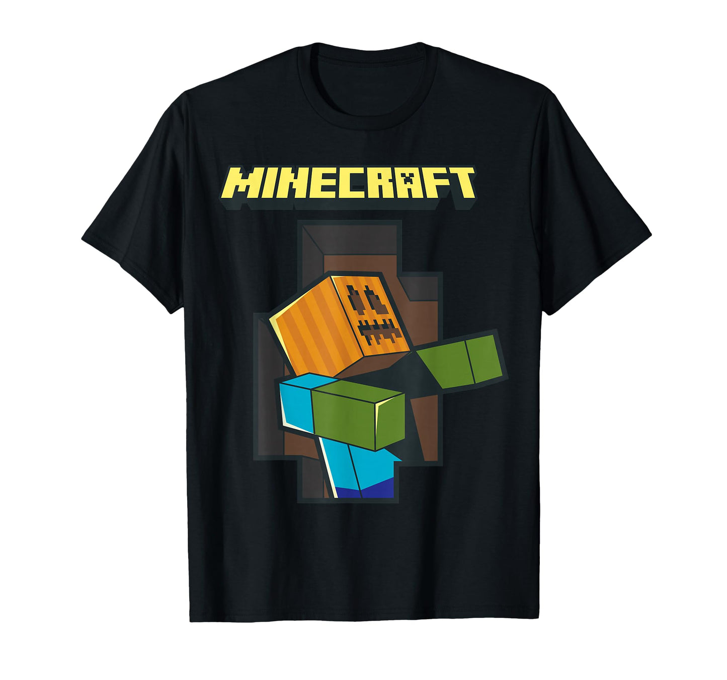 Minecraft Pumpkinhead Zombie Halloween T-Shirt