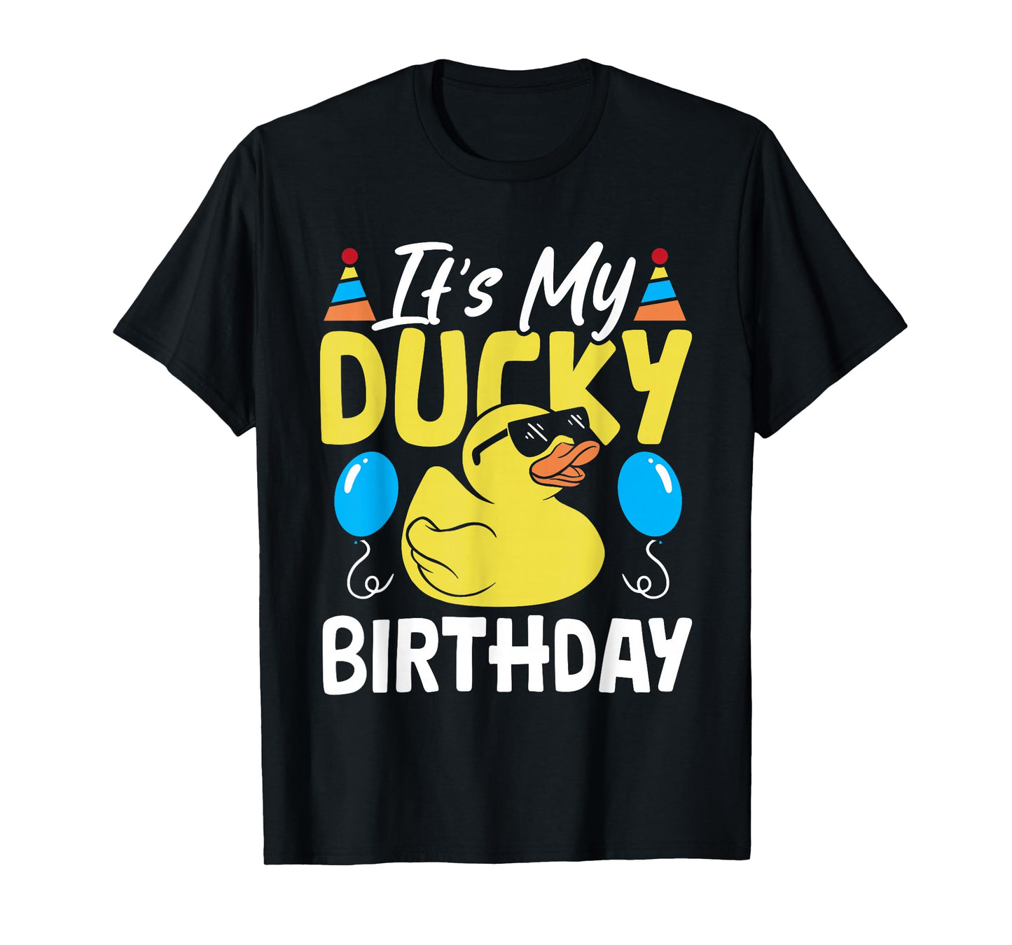 It's My Ducky Birthday Boy Kids Rubber Duck T-Shirt