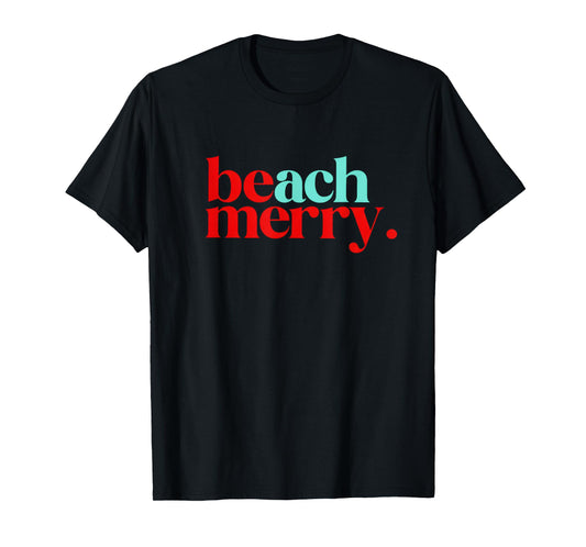 Beach Merry Christmas Funny T-Shirt
