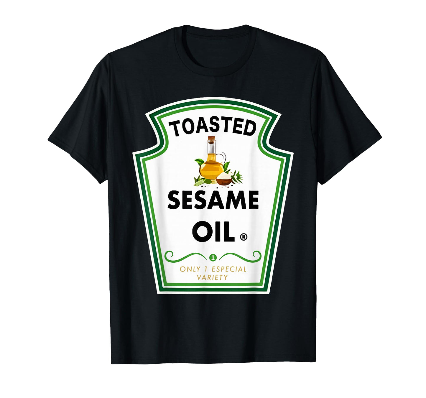 Funny Group Condiments Halloween Costume Toasted Sesame Oil T-Shirt