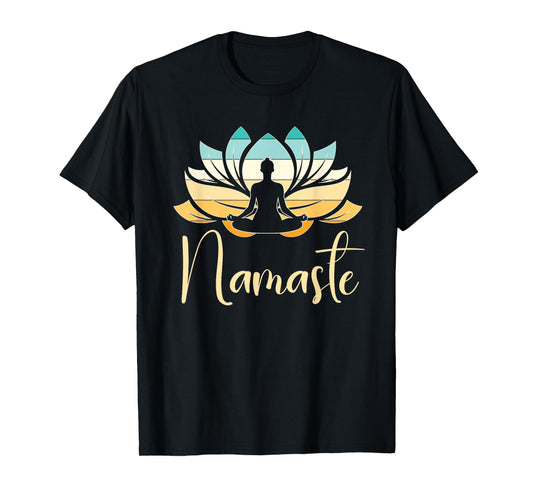 Namaste Lotus Flower Meditation Yoga T-Shirt