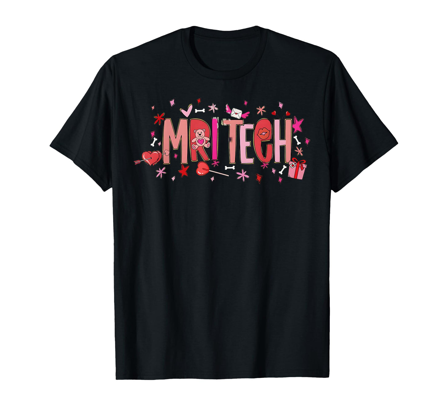 MRI TECH RAD TECH X RAY Team Nurse RN CNA MA Valentine Valen T-Shirt