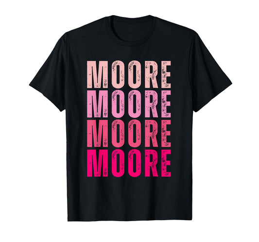 Moore Personalized Name I Love Moore Vintage T-Shirt