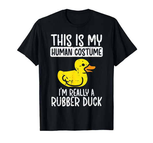 This My Human Costume Im Rubber Duck Halloween Men Women Kid T-Shirt