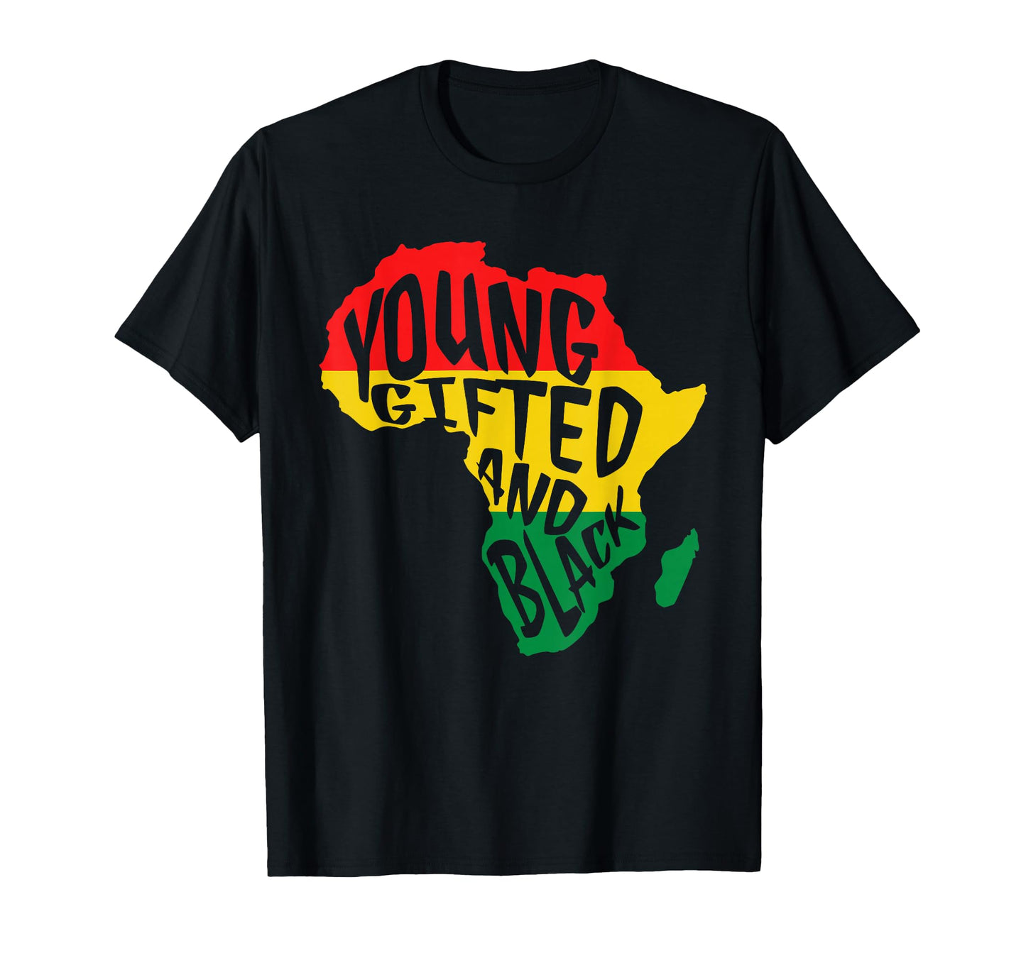 Young Gifted & Black African Pride Black History Month Kids T-Shirt