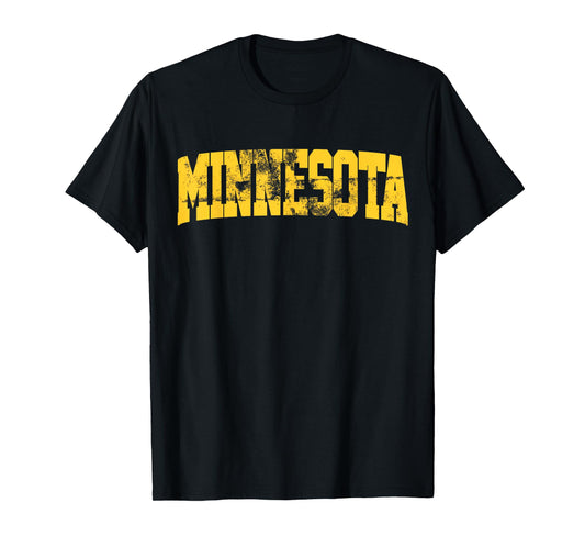Retro Minnesota Tee Vintage Minnesota Maroon Gold Throwback T-Shirt