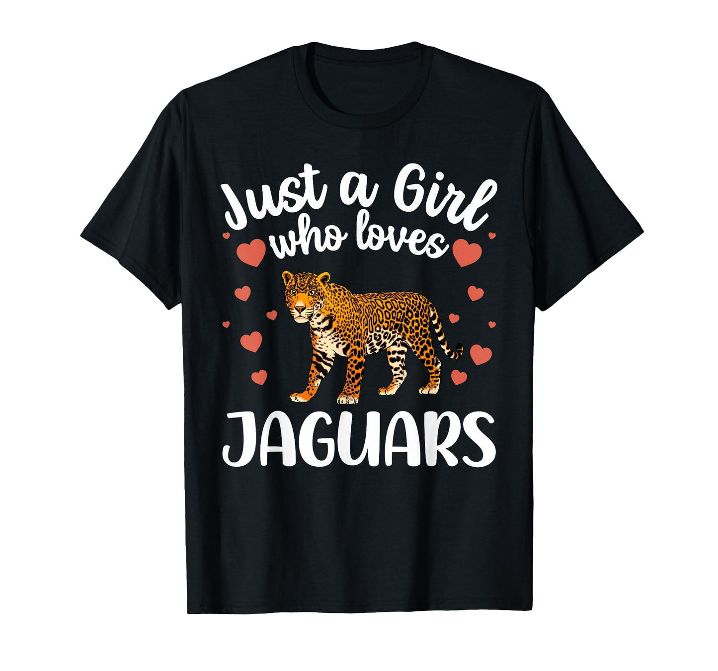 Funny Jaguar Art For Girls Women Kids Large Cat Jaguar Lover T-Shirt
