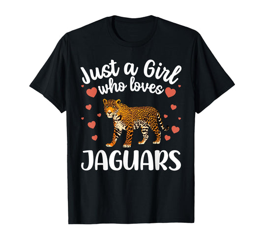 Funny Jaguar Art For Girls Women Kids Large Cat Jaguar Lover T-Shirt