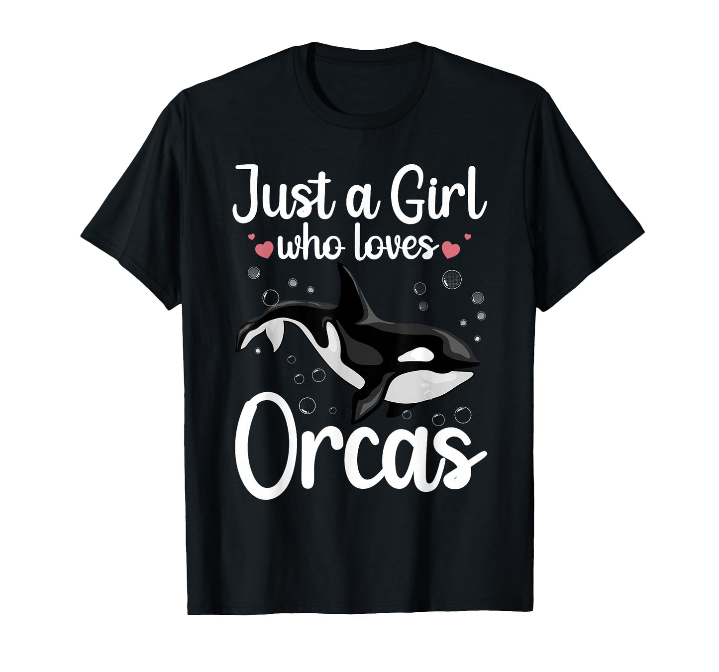 Cool Orca Whale Design For Girls Women Kids Ocean Orca Lover T-Shirt