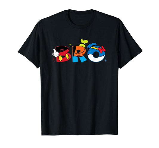 Disney Mickey Mouse and Friends Bro Family Trip Matching T-Shirt