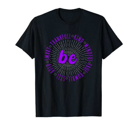 Purple Motivational Quote Positive Saying Life Slogan Purple T-Shirt