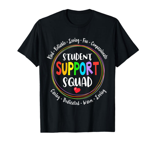 Student Support Squad School Counselor Student Services T-Shirt