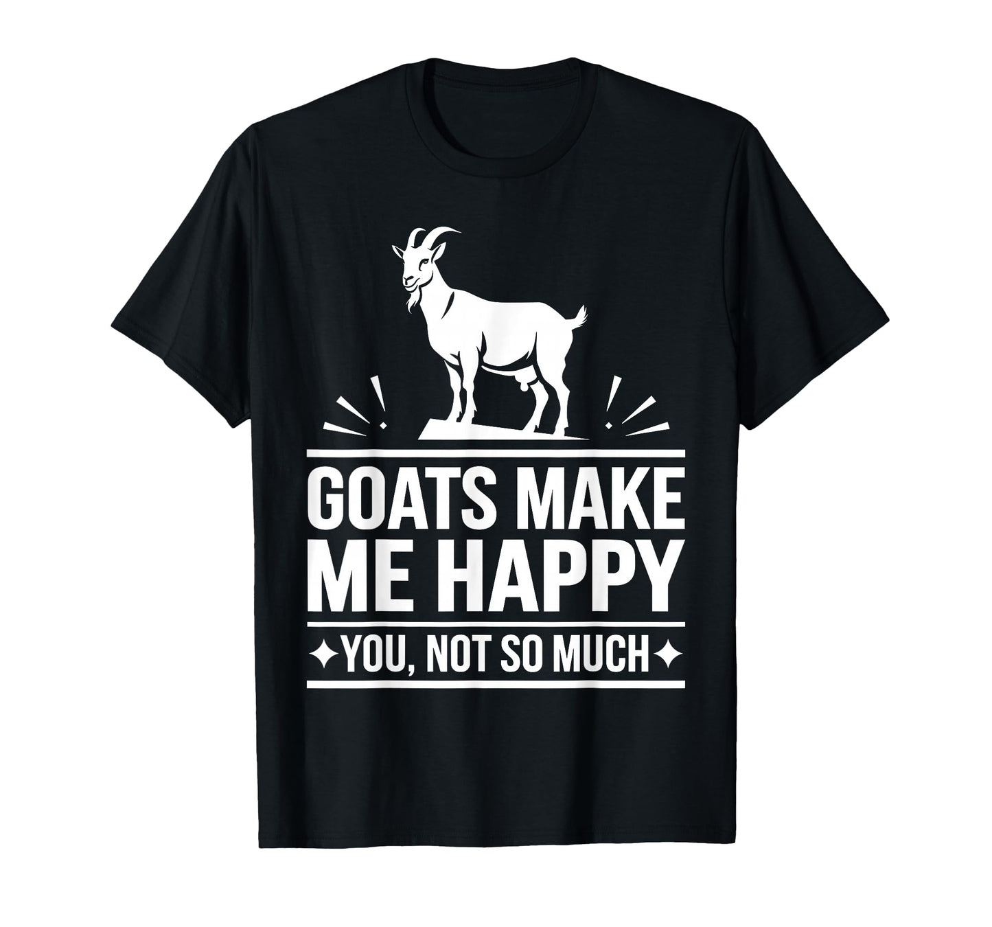 Cute Goat Design for Men Women Kids Animal Farmer Goat Lover T-Shirt