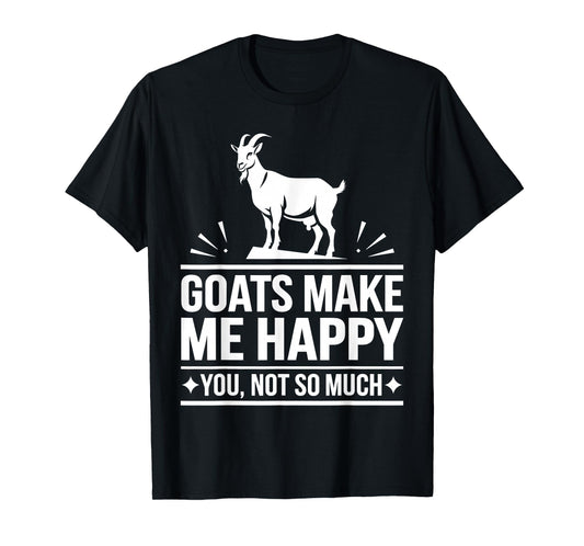 Cute Goat Design for Men Women Kids Animal Farmer Goat Lover T-Shirt