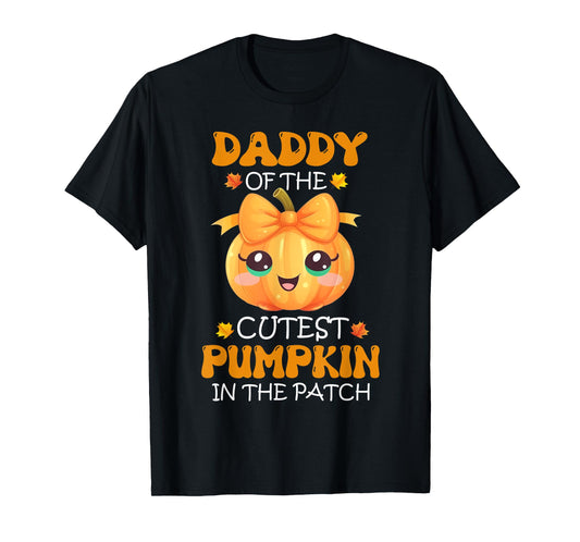 Daddy Of The Cutest Pumpkin In The Patch Halloween T-Shirt