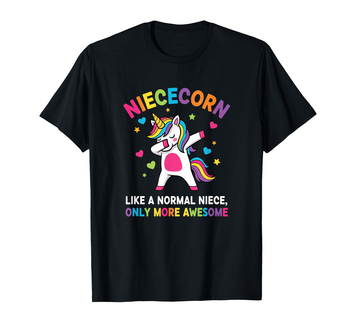 Mythical & Prehistoric NIECECORN Unicorn Niece Dabbing T-Shirt