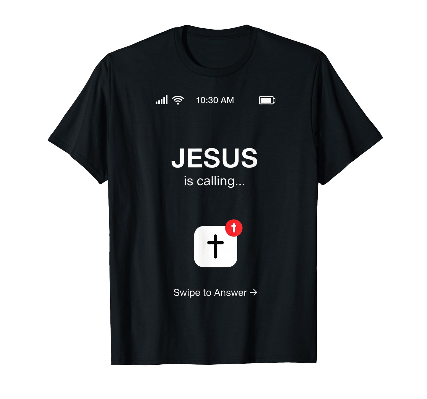 Funny Jesus is Calling Christian Religious Humor Graphic T-Shirt