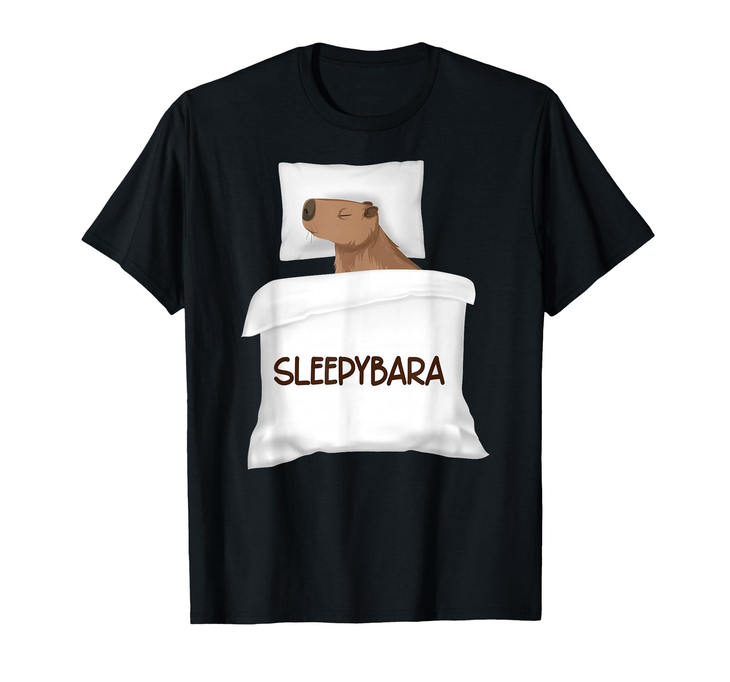 Capybara Official Sleep Pajamas Nightgown Sleepybara Rodents T-Shirt