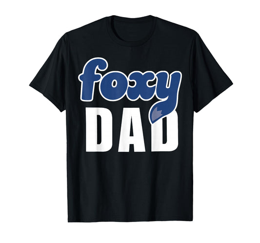 Funny Foxy Dad Retro Vintage Dad Cartoon Trending Design T-Shirt