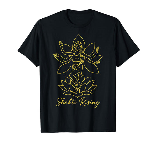 Shakti Rising Divine Feminine Lotus Yoga Power T-Shirt