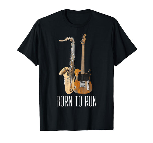 31 Born To Run Saxophone Vintage Music Amp Guitar Active T-Shirt