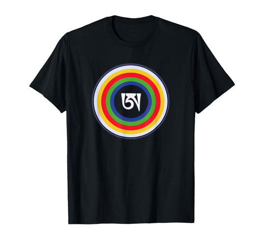 Dzogchen Tibetan Letter A Symbol Buddhism Meditation T-Shirt