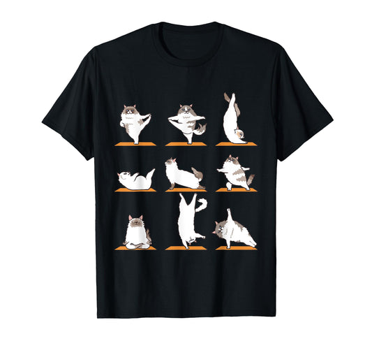 Ragdoll Cat Yoga T-Shirt