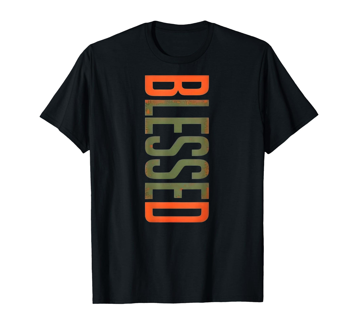 Blessed Word Art Christian Statement Tee T-Shirt