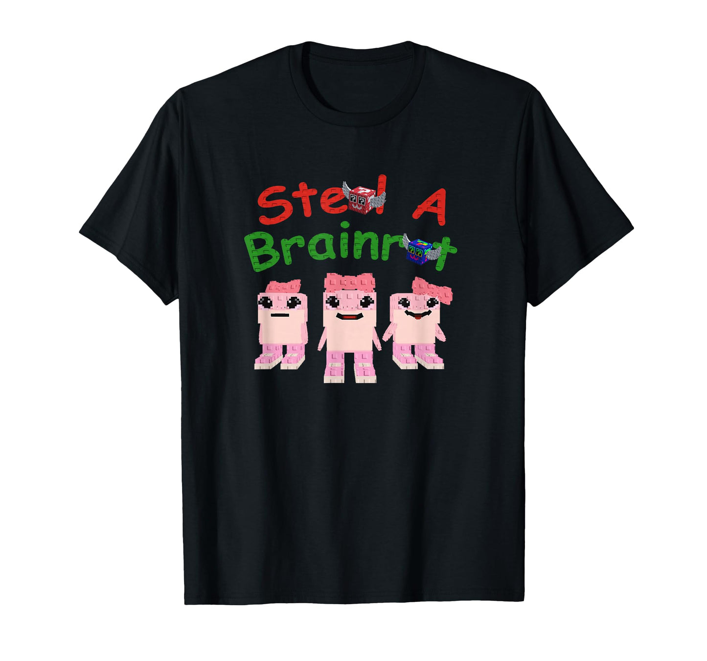 Steal A Brainrot Las Tralaleritas Gamer Design for Kids T-Shirt