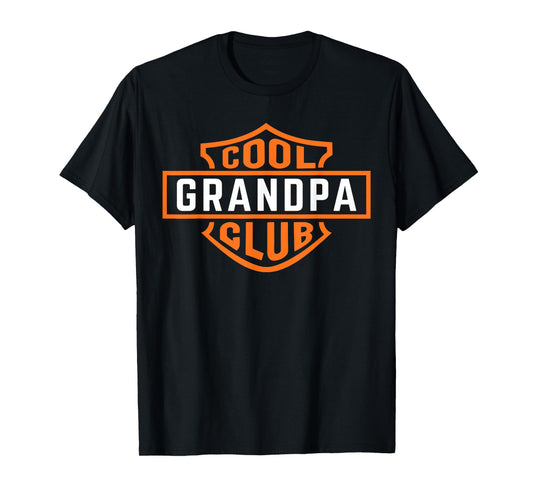 Retro Cool Grandpa Club Grandparents Mens Father's Day T-Shirt