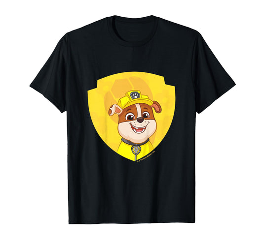 PAW Patrol Rubble Big Chest Shield Emblem T-Shirt