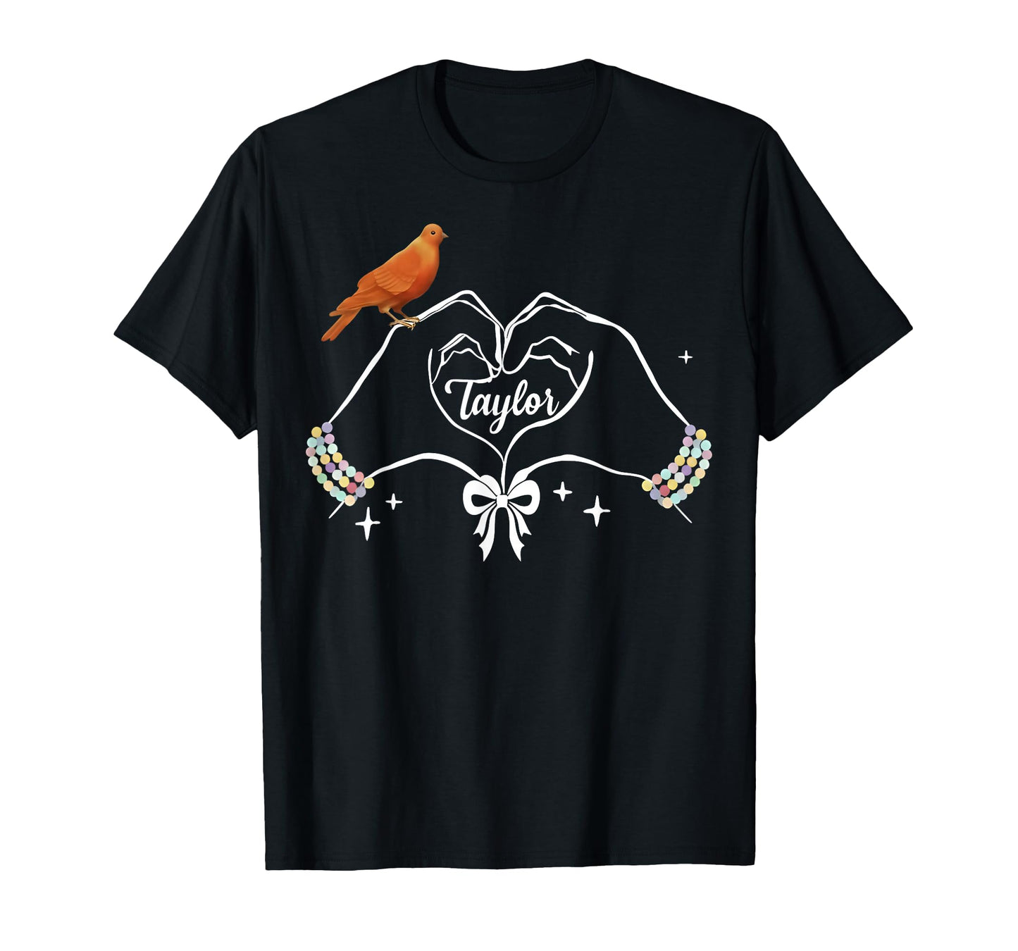 Heart Hands Taylor Bird First Name Girl Vintage 70's 80's T-Shirt