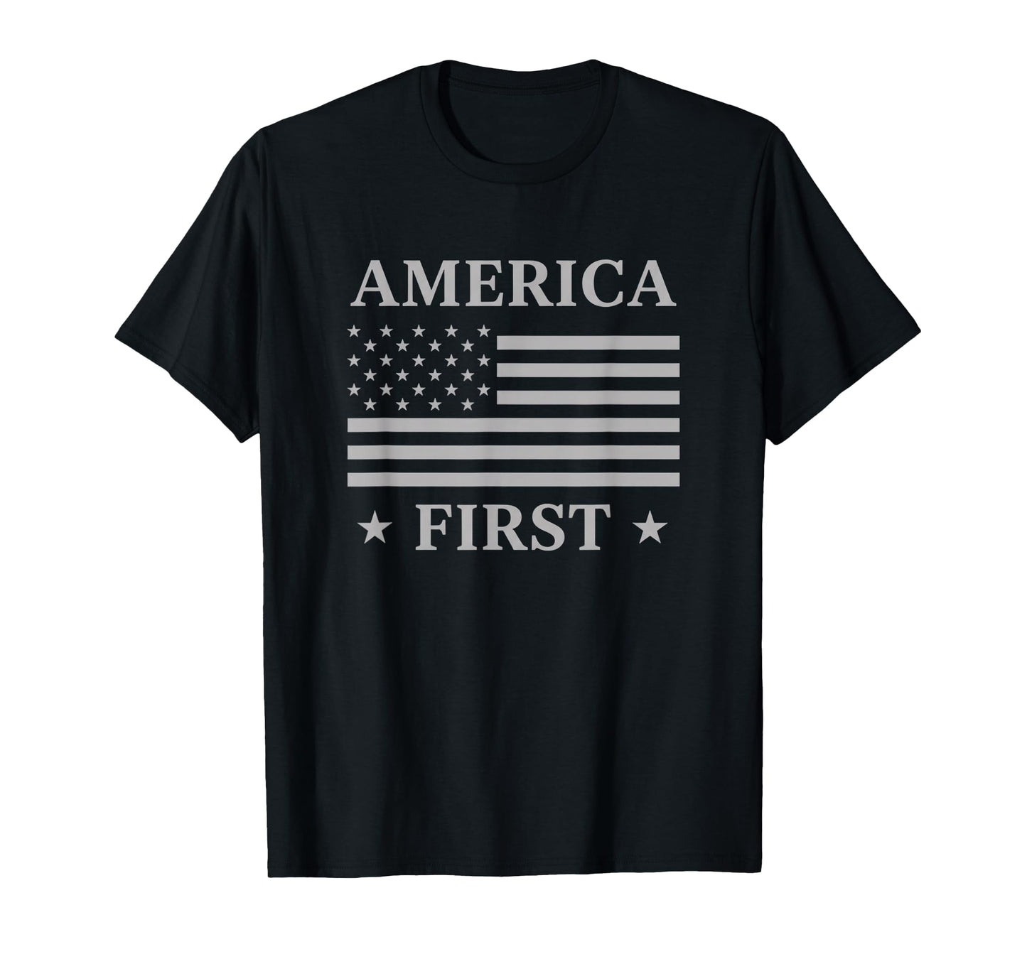 USA America First USA American Flag Patriot Stars and Stripe T-Shirt