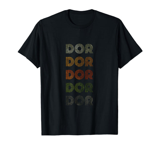 Love Heart Dor Tee Grunge Vintage Style Black Dor T-Shirt