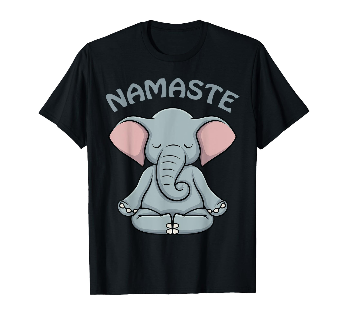 Elephant Yoga Shirt Funny Elephant Lovers Namaste Hatha Yoga T-Shirt