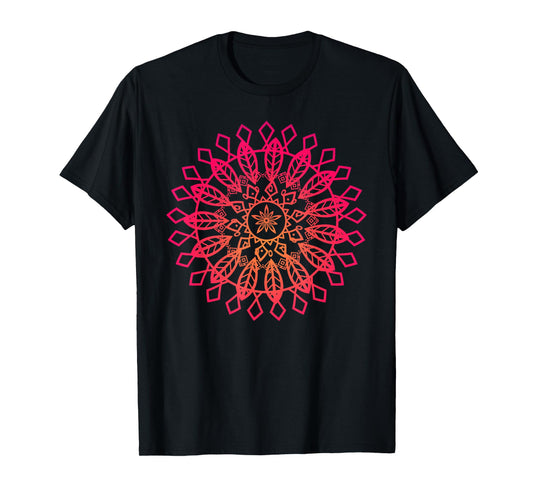 Sacred Geometry Mandala Design Art Lover Spiritual Graphic T-Shirt